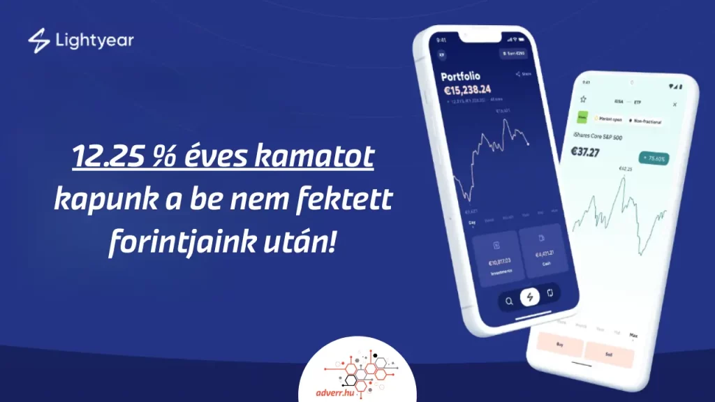 Versenytársat kapott a Revolut és a Wise, itt a Lightyear! – 12.25% kamatot kapunk a be nem fektetett forintjaink után!